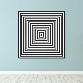 Toile Kalidascope noir blanc (Insitu (Plancher de Bois))