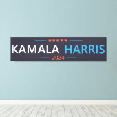 Toile Kamala Harris 2024 pour le président (Insitu (Plancher de Bois))