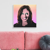 Toile Kamala Harris Pop Art Peinture (Insitu(Salon))