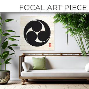 Toile KAMON ( crête de famille ) Yamamoto Canvas Imprime