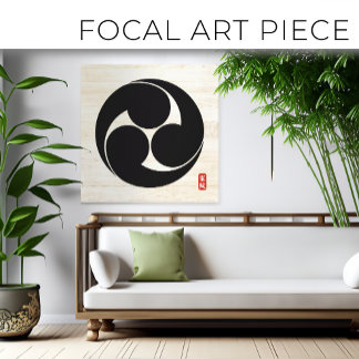 Toile KAMON ( crête de famille ) Yamamoto Canvas Imprime