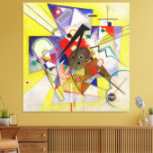 Toile KANDINSKY - ACCOMPAGNEMENT JAUNE - 1924 -Bauhaus- (Insitu(Salon))