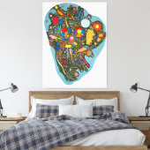 TOILE KANDINSKY - ACCUMULATION COMMANDÉE - 1938 - (Insitu(Chambre))