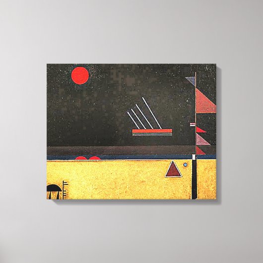 Toile Kandinsky - Brunâtre, art abstrait, (Recto)