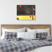 Toile Kandinsky - Brunâtre, art abstrait, (Insitu(Chambre))