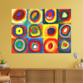 Toile KANDINSKY - Carrés à cercles concentrés (1913) (Insitu(Salon))