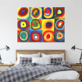 Toile KANDINSKY - Carrés à cercles concentrés (1913) (Insitu(Chambre))