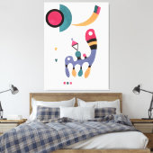 Toile KANDINSKY - COMPOSITION - 1944 - Bauhaus - (Insitu(Chambre))