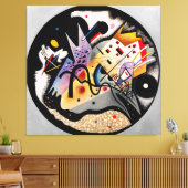 Toile KANDINSKY - DANS LE CERCLE NOIR - 1923 - Bauhaus - (Insitu(Salon))