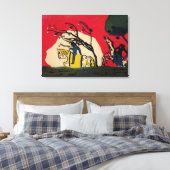 Toile Kandinsky - Deux pilotes contre un arrière - plan (Insitu(Chambre))