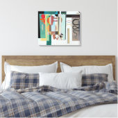 Toile KANDINSKY - DEUX POINTS VERTS - 1935 - Bauhaus - (Insitu(Chambre))