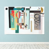 Toile KANDINSKY - DEUX POINTS VERTS - 1935 - Bauhaus - (Insitu (Plancher de Bois))