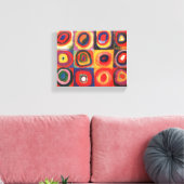 Toile Kandinsky Farbstudie Quadrates Cercles Art (Insitu(Salon))