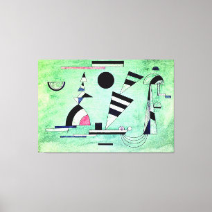 Toile Kandinsky - Immergé dans le vert,  œuvre d'art pop