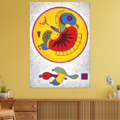 Toile KANDINSKY - INTITULÉ - c. 1944 - Bauhaus - (Insitu(Salon))