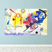 Toile KANDINSKY - JAUNE BLEU ROUGE - 1925 - Bauhaus - (Insitu (Plancher de Bois))