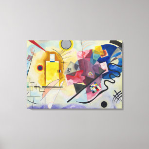 Toile Kandinsky - Jaune Rouge Bleu