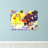 Toile Kandinsky - jaune-rouge-bleu (Insitu (Plancher de Bois))