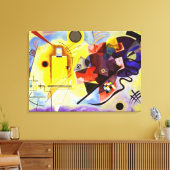 Toile Kandinsky - jaune-rouge-bleu (Insitu(Salon))