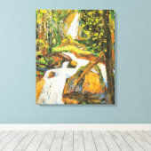 Toile Kandinsky - Kochel: Waterfall I, (Insitu (Plancher de Bois))