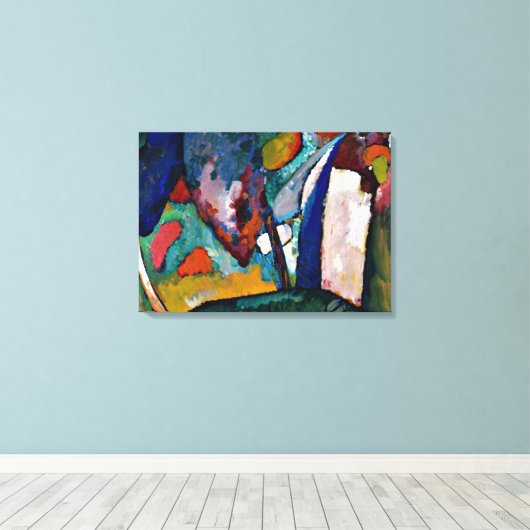 Toile Kandinsky - La cascade, l'art abstrait (Insitu (Plancher de Bois))