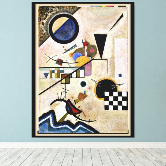Toile Kandinsky - Les accords s'opposent (Insitu (Plancher de Bois))