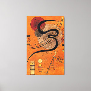 Toile Kandinsky - Ligne d'humeur, art abstrait coloré