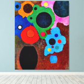 Toile Kandinsky - Noir croissant, (Insitu (Plancher de Bois))