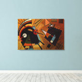 Toile Kandinsky - Noir et Violet (Insitu (Plancher de Bois))