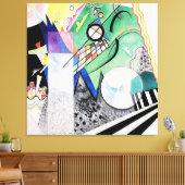Toile KANDINSKY - OUVERT VERT - 1923 - Bauhaus - (Insitu(Salon))
