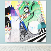 Toile KANDINSKY - OUVERT VERT - 1923 - Bauhaus - (Insitu (Plancher de Bois))