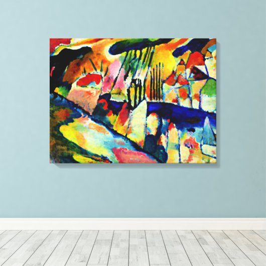 Toile Kandinsky - Paysage avec pluie (Insitu (Plancher de Bois))