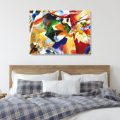 Toile Kandinsky - Peinture avec Centre Vert (Insitu(Chambre))