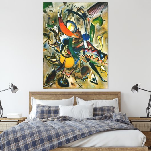 Toile KANDINSKY - PEINTURE AVEC POINTS - 1919 -abstrait- (Insitu(Chambre))