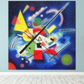 Toile KANDINSKY - PEINTURE BLEUE - 1924 - Bauhaus - (Insitu (Plancher de Bois))