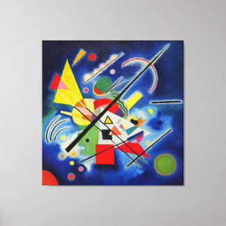 Toile KANDINSKY - PEINTURE BLEUE - 1924 - Bauhaus -