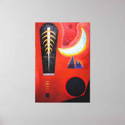 Toile KANDINSKY - PERTE EN ROUGE (Perte im Rot) - 1925 - (Recto)