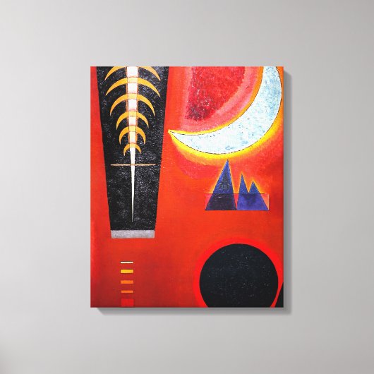 Toile KANDINSKY - PERTE EN ROUGE (Perte im Rot) - 1925 - (Recto)