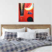 Toile KANDINSKY - PERTE EN ROUGE (Perte im Rot) - 1925 - (Insitu(Chambre))