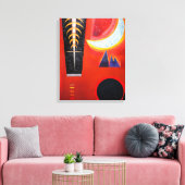 Toile KANDINSKY - PERTE EN ROUGE (Perte im Rot) - 1925 - (Insitu(Salon))