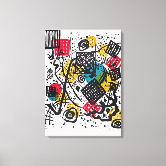 Toile Kandinsky - Petits Mondes V, art abstrait (Recto)