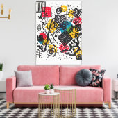 Toile Kandinsky - Petits Mondes V, art abstrait (Insitu(Salon))