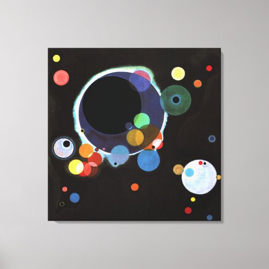 Toile Kandinsky - Plusieurs Cercles  (Recto)