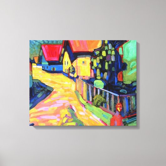 Toile Kandinsky - rue Murnau avec femmes, 1908, (Recto)