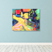 Toile Kandinsky - rue Murnau avec femmes, 1908, (Insitu (Plancher de Bois))