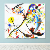 Toile KANDINSKY - SEGMENT BLEU - 1921 - Bauhaus - (Insitu (Plancher de Bois))