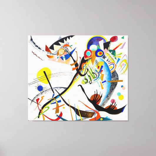 Toile KANDINSKY - SEGMENT BLEU - 1921 - Bauhaus - (Recto)