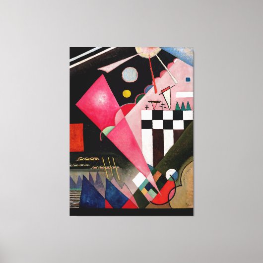 Toile KANDINSKY - SHARP CALM PINK (Scharfruhiges Rosa) - (Recto)