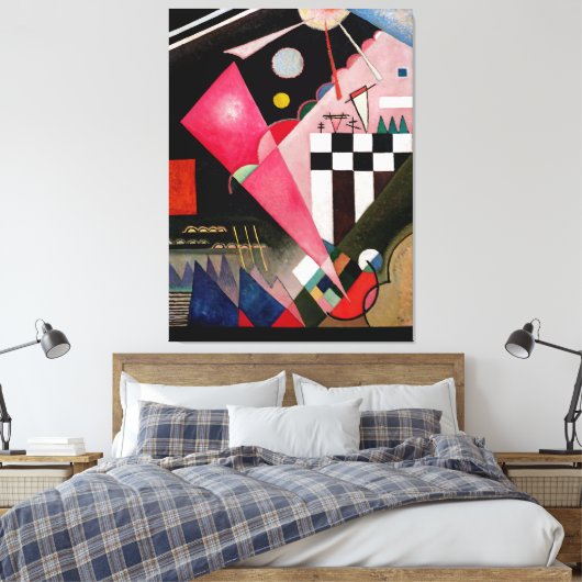 Toile KANDINSKY - SHARP CALM PINK (Scharfruhiges Rosa) - (Insitu(Chambre))
