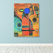 Toile Kandinsky - Silence Brun (Insitu (Plancher de Bois))